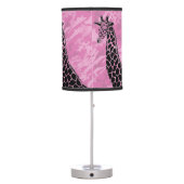 Pink Camo Giraffe II - Table Lamp (Back)