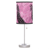 Pink Camo Giraffe II - Table Lamp (Left)