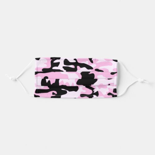 Pink Camo Girly Camouflage Adult Cloth Face Mask