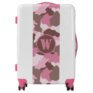 pink camo suitcase