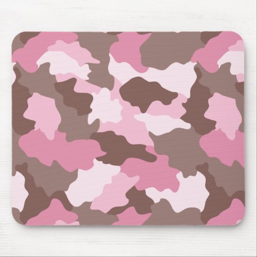 Pink Camo Girly Camouflage Mouse Pad