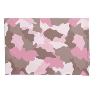 Pink Camo Girly Camouflage Pattern Pillow Case
