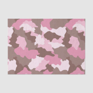 Pink Camo Girly Camouflage Pattern Tissue Paper