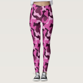Pink Camo Girly Y2K Street Style Leggings