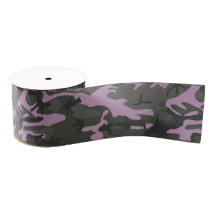 Pink Camo Grosgrain Ribbon