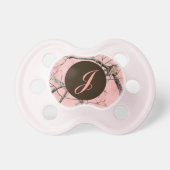 Pink Camo Initial Pacifier (Front)