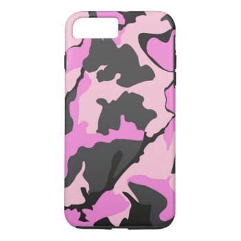 Pink Camo  Iphone 7 Plus Tough Case by StormythoughtsGifts at Zazzle