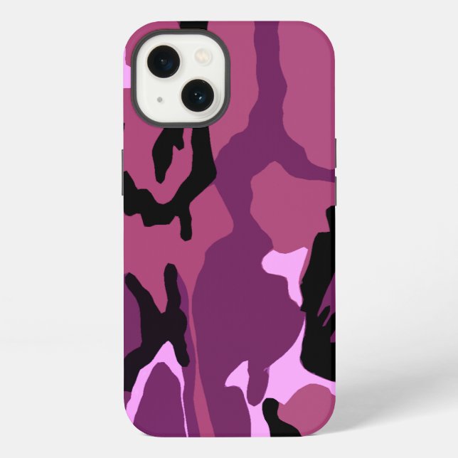 Pink Camo Iphone Case (Back)