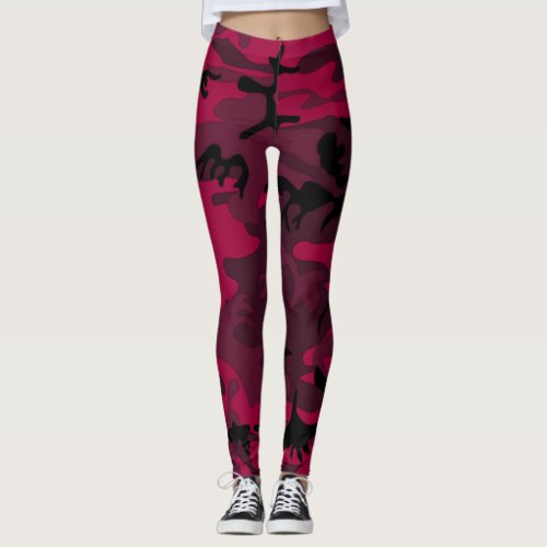 Pink camo leggings