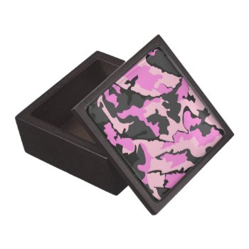 Pink Camo Medium Jewelry Box / Gift - Keepsake Box by StormythoughtsGifts at Zazzle