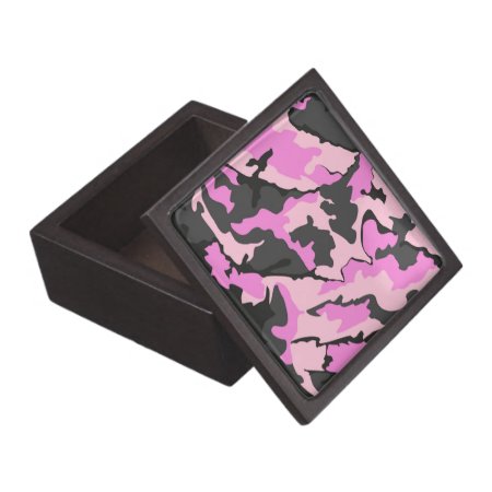 Pink Camo Medium Jewelry Box / Gift - Keepsake Box