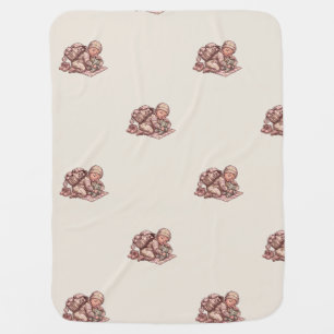 Pink Camo Military Baby Girl Blanket