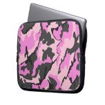 Pink Camo, Neoprene 10&quot; Laptop Computer Sleeve at Zazzle