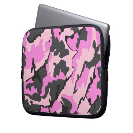 Pink Camo, Neoprene 10" Laptop Computer Sleeve