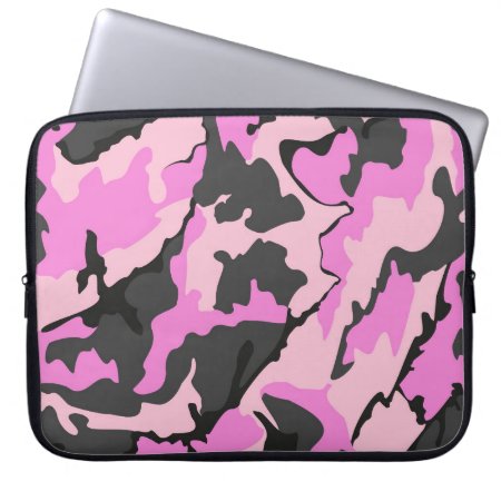 Pink Camo, Neoprene 15" Protective Laptop Sleeve