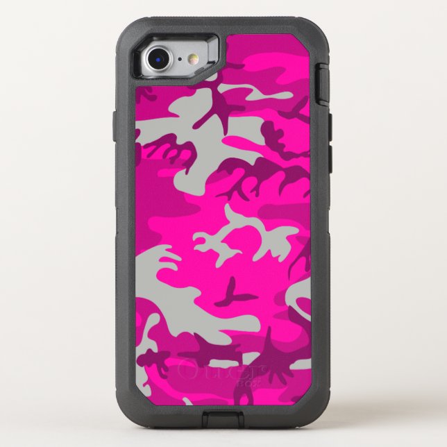Pink Camo Otterbox iPhone Case (Back)