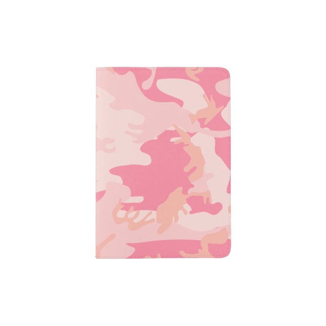 Pink Camo Passport Holder (Front)