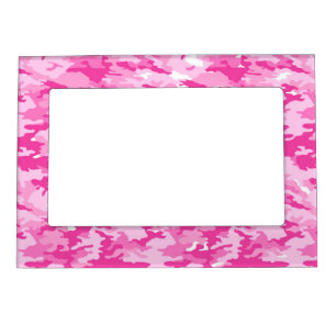 Pink Camo Pattern – Breast Cancer Awareness Magnetic Frame