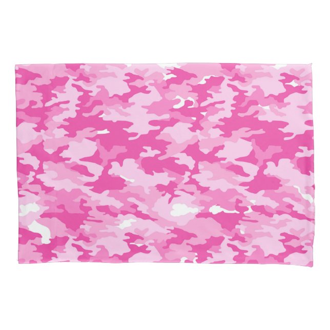 Pink Camo Pattern – Breast Cancer Awareness Pillow Case (Front)