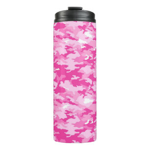 Pink Camo Pattern – Breast Cancer Awareness Thermal Tumbler