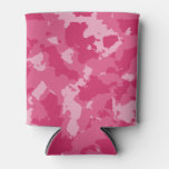 Pink Camo Pattern Can Cooler