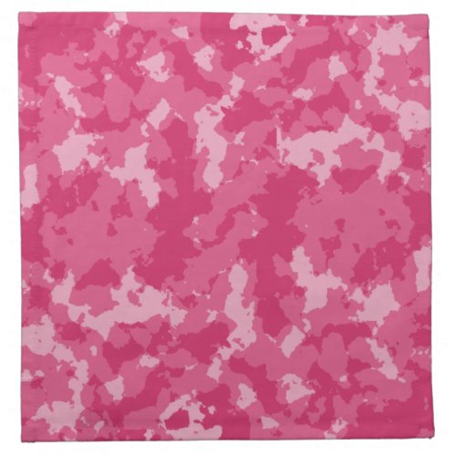 Pink Camo Pattern Cloth Napkin