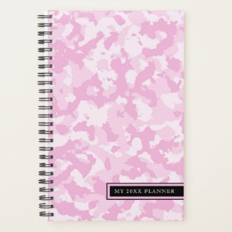 Pink Camo Pattern | Customizable Planner