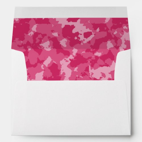 Pink Camo Pattern Envelope