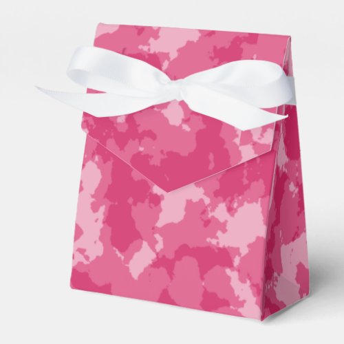 Pink Camo Pattern Favor Boxes