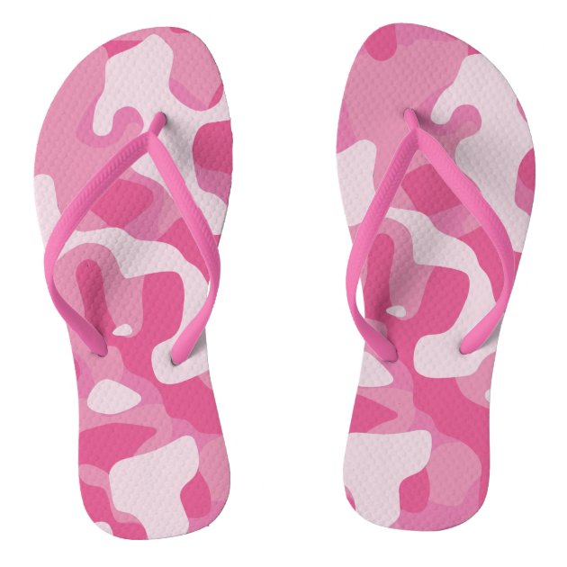 pink camo flip flops