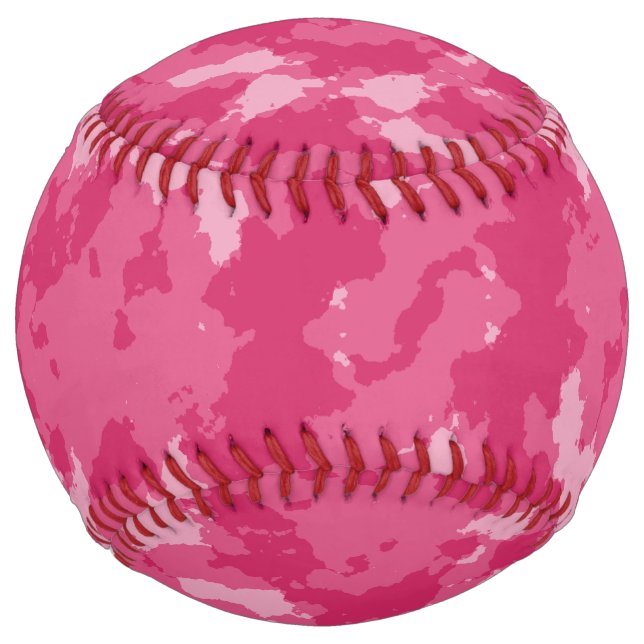 Pink Camo Pattern Softball (Front)