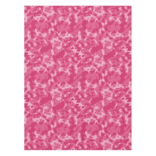 Pink Camo Pattern Tablecloth