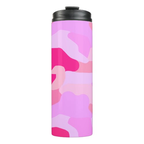 Pink Camo Pattern Thermal Tumbler