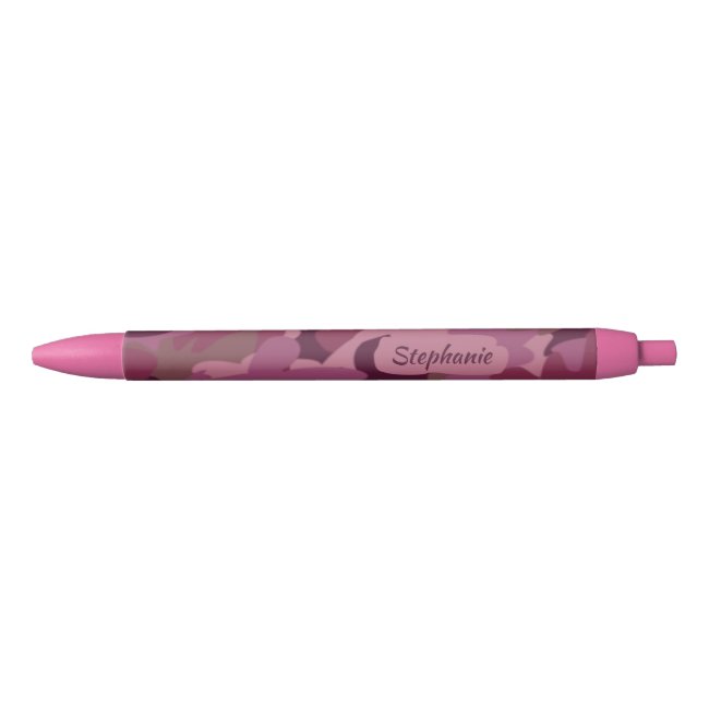 Pink Camo Pen Military Camouflage Personalized