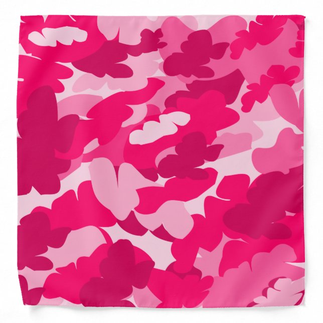 pink camo,pink camouflage,camouflage,camo,pink bandana (Front)
