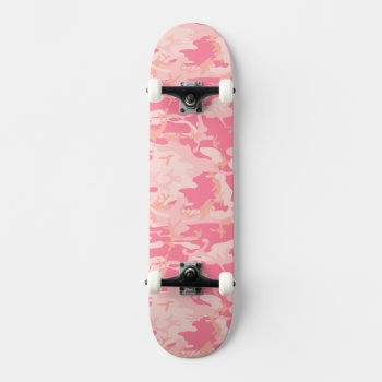 Pink Camo Skate Decks by OneStopGiftShop at Zazzle