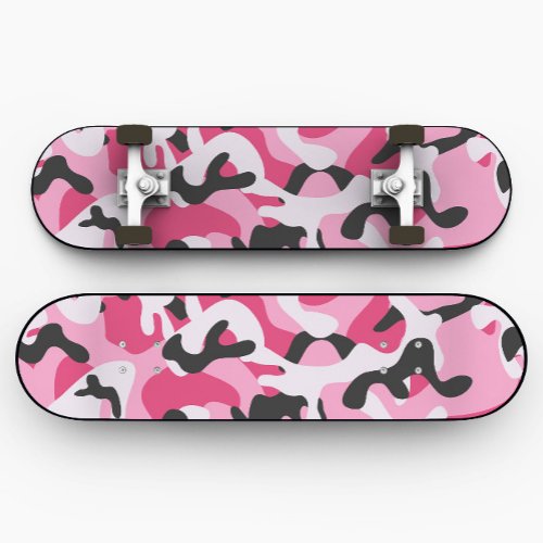 Pink Camo Skateboard  Camo Skateboard