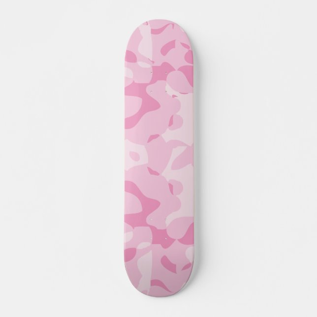Pink Camo Skateboard Deck (Front)