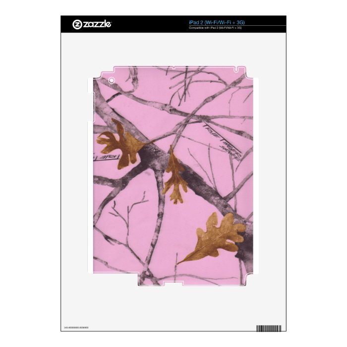Pink Camo Skins For iPad 2