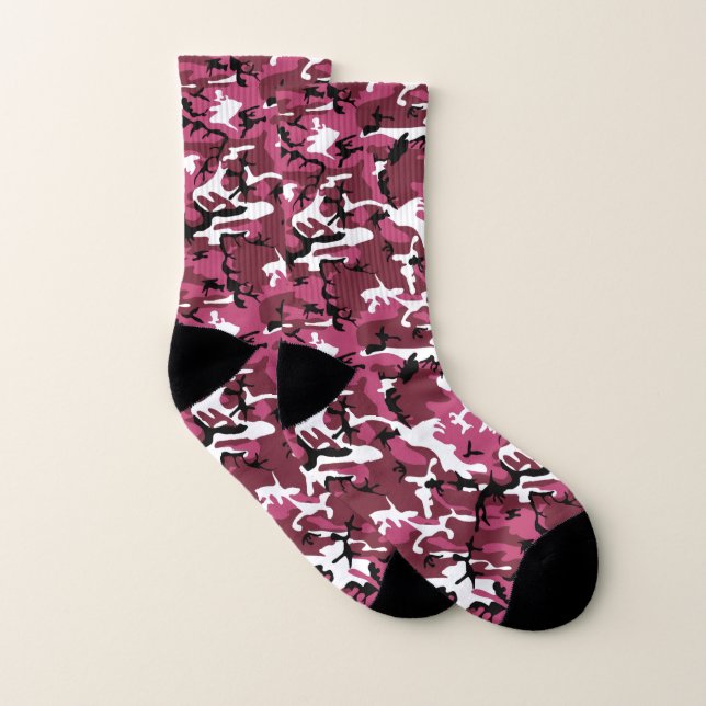Pink Camo Socks (Pair)
