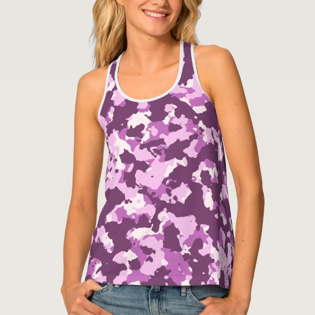 Pink Camo Tank Top (Front)