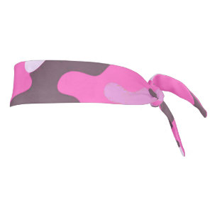 Pink Camo Tie Headband