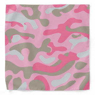 Pink Camoflauge Pattern Bandana