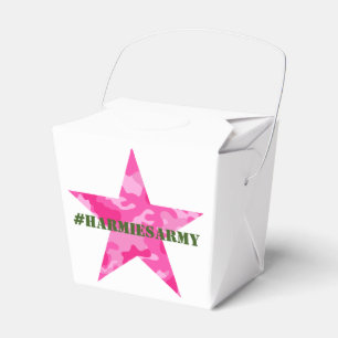 Pink Camouflage Bachelorette Hashtag Favor Box