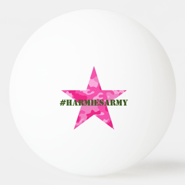 Pink Camouflage Bachelorette Party Ping Pong Ball (Front)