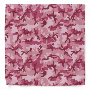 Pink camouflage bandana