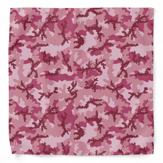 Pink camouflage bandana (Front)