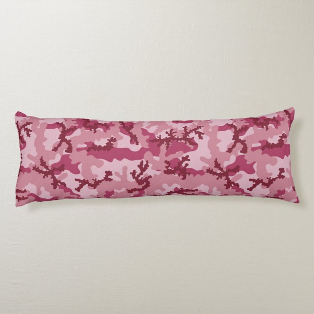 Pink camouflage body pillow (Back)