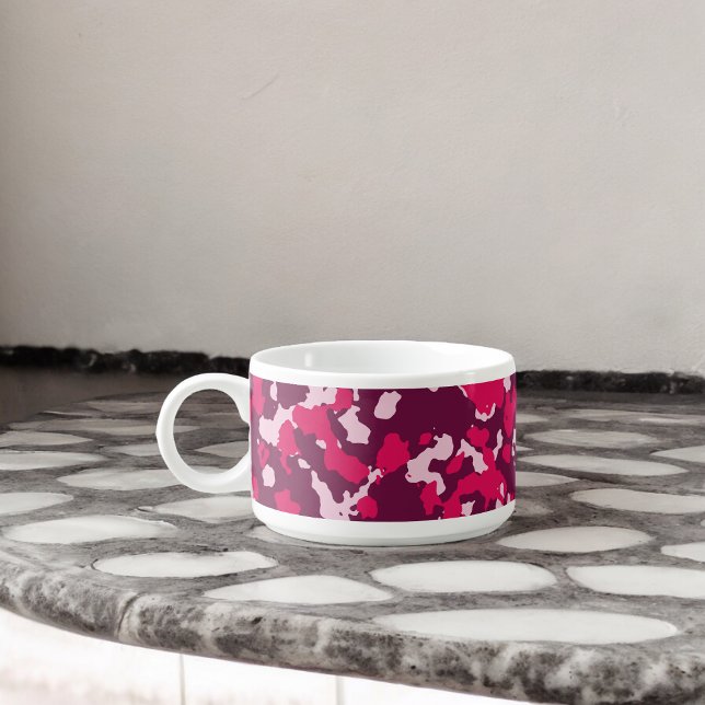 Pink Camouflage Bowl (Chili Bowl)