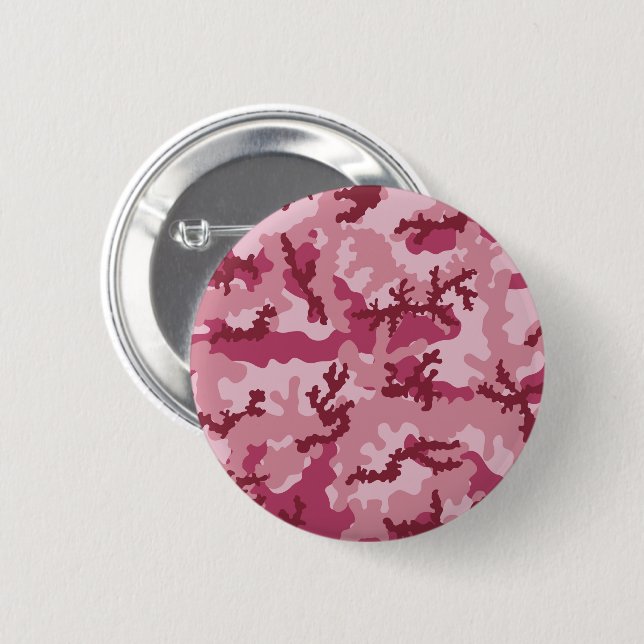 Pink camouflage button (Front & Back)